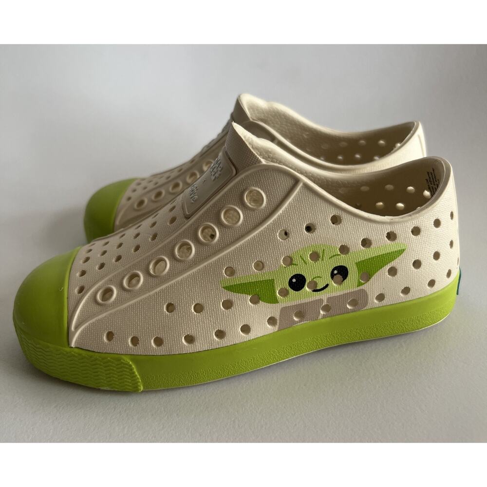 Native x Star Wars Toddler Kids 8 Shoes Grogu Mandalorian Yoda jefferson style